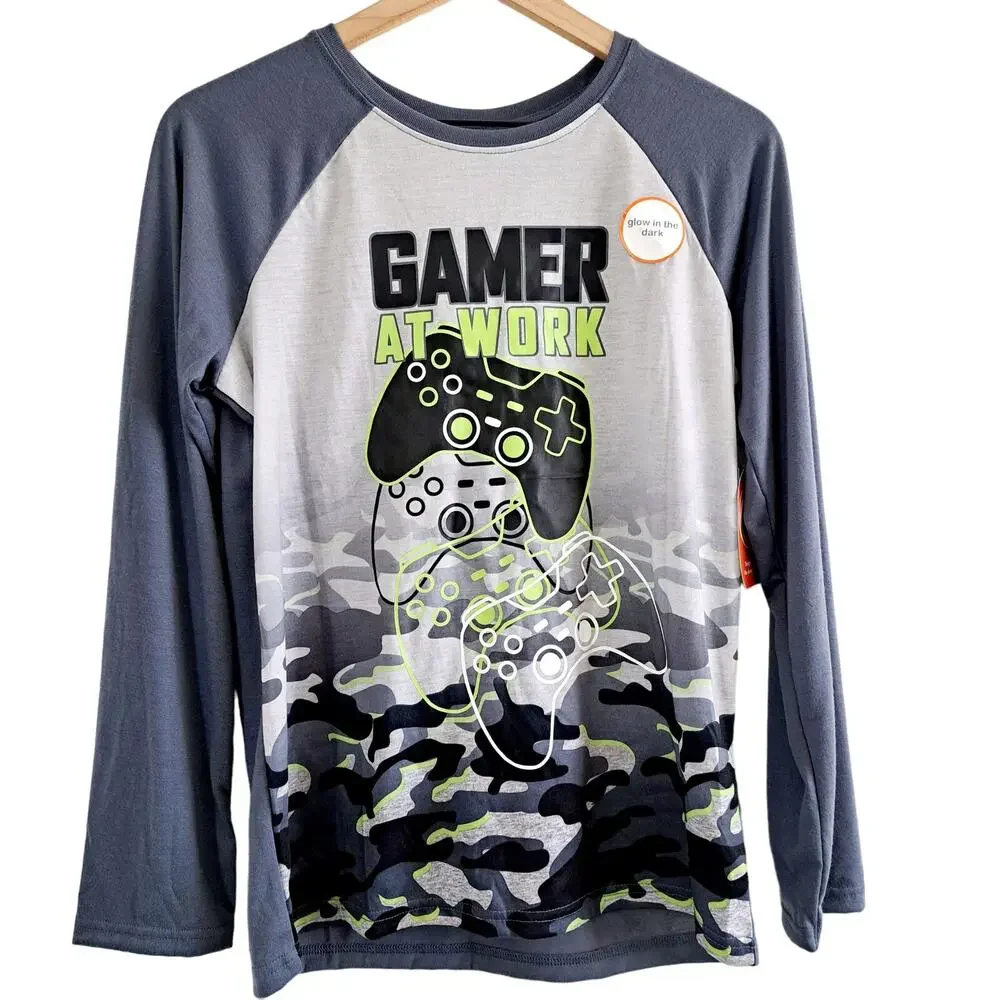 Wonder Nation Glow In the Dark Gamer Pajama Top